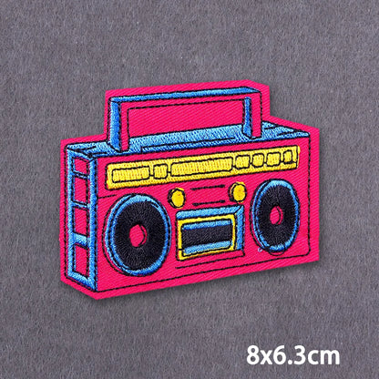 Warning Letters Embroidery Patches For Jeans Good Vibes Iron On Patch Thermoadhesive Patches For Clothes Applique Stickes Log