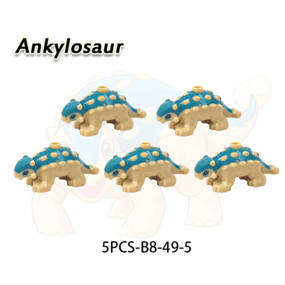 MOC City Animal Series Zoo Scene Panda Tiger Dog Cat Sheep Goat Accessories Building Blocks Bricks Street View Bricks Toys Gi