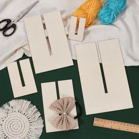 Bow Maker Templates Wood Bow Tie Boards Craft Sewing Tool for Ribbon Bow Making Hair Bows Gift Bows Crafts