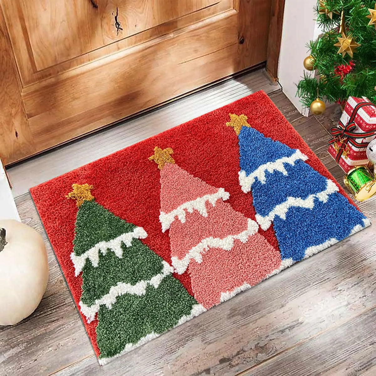 Christmas Door Mat Red Santa Claus Outdoor and indoor Gingerbread Man Carpet New Year 2026 Merry Christmas Home Decor Foot Ma
