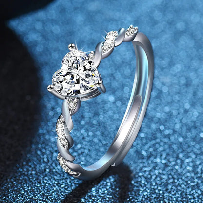 925 Sterling Silver Ring Sparkle Zircon Luxury for Women Rings Wedding Fine Jewelry Accessories Party Gift - YJ-1 J37