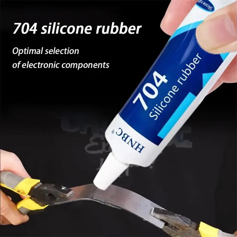 704 Silicone Rubber High-Temperature Resistant Electronic Waterproof Insulation Strong Heat-Resistant Silicone Sealing Adhesi