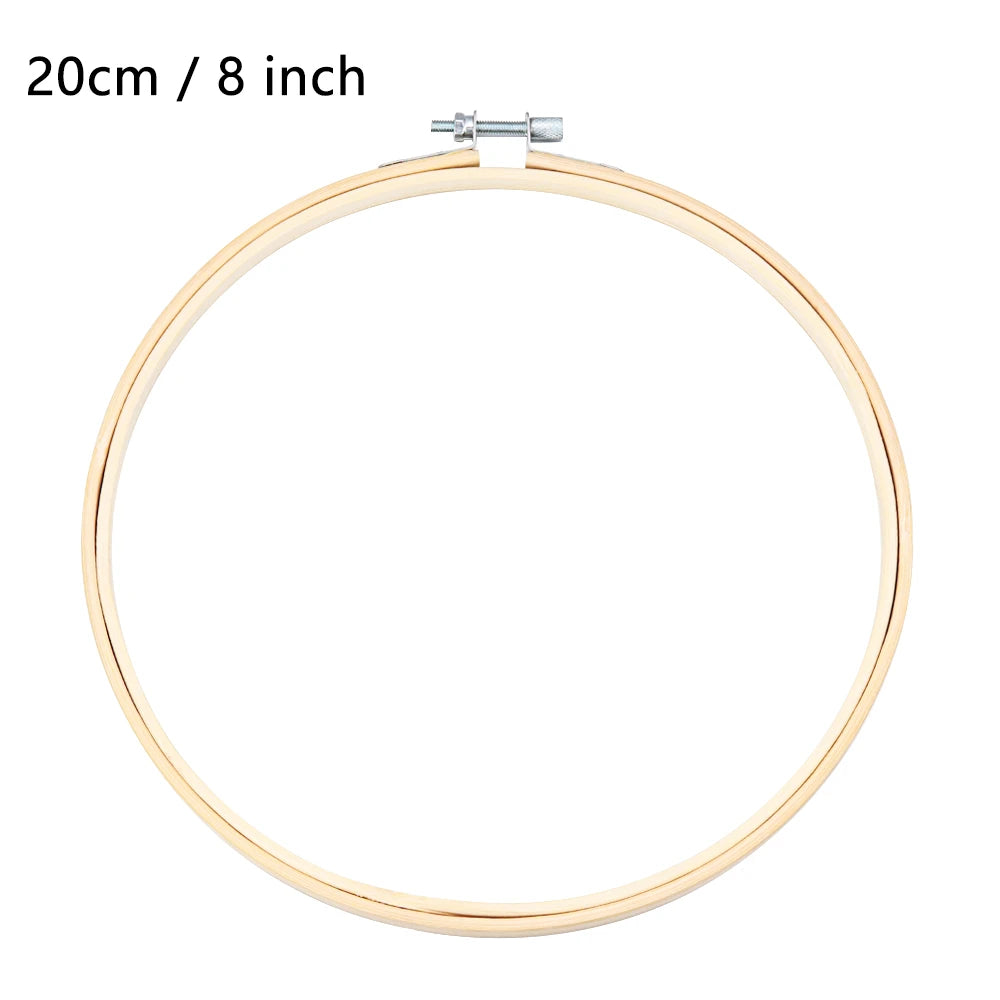 8/10/13/15/18/30cm Embroidery Hoop DIY Needlecraft Cross Stitch Machine Bamboo Frame Ring Round Loop Hand Household Sewing To