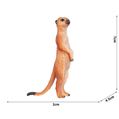 Simulation Wild Animal Model Wolf Monkey Fox Pangolin Squirrel Chinchilla Donkey Sloth Realistic Animal Figures Toys For Kids
