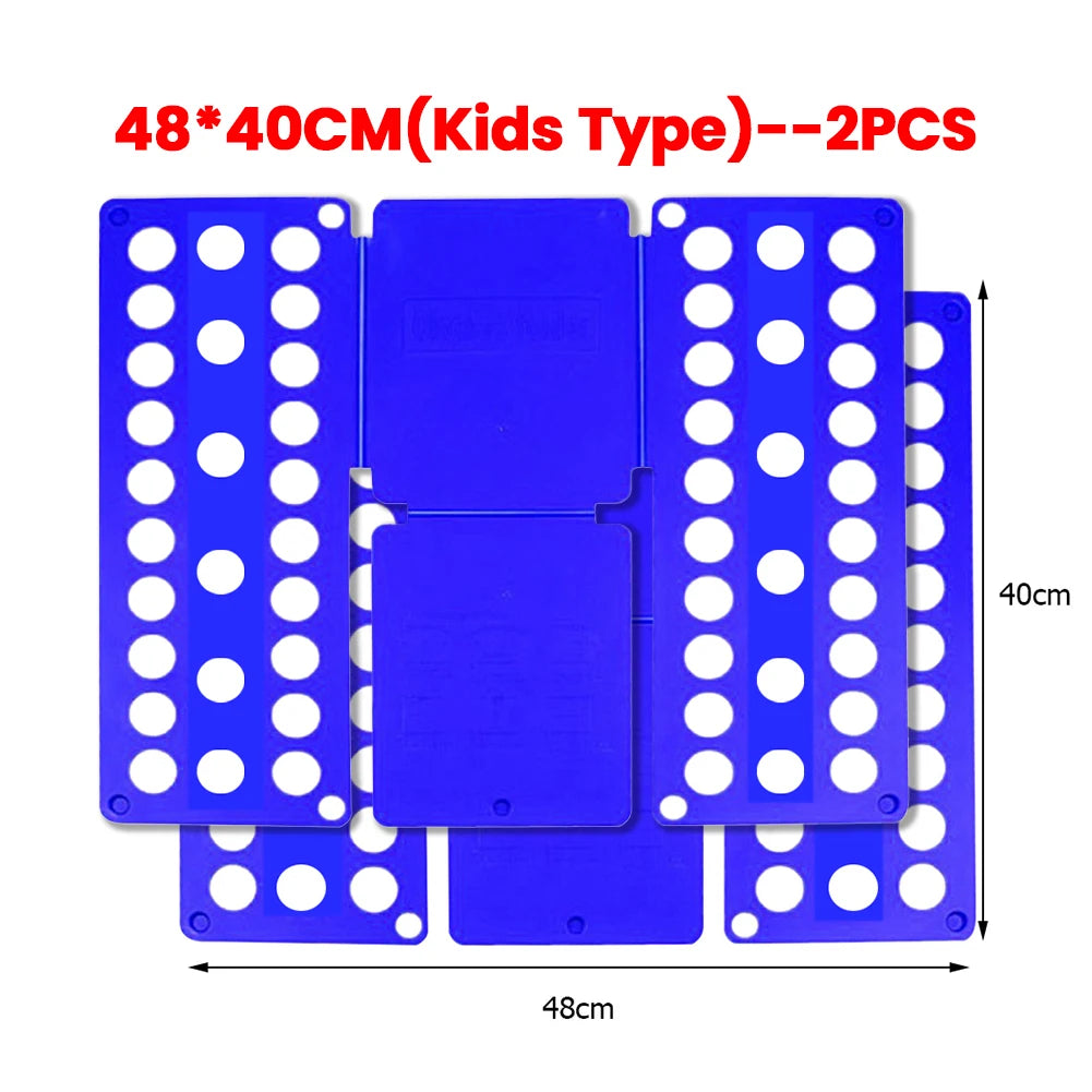 Plastic Folding Clothes Board Easy and Fast Kids Laundry Folder Folding Shirt Board Home Storage Tools for Quick Folding Clot