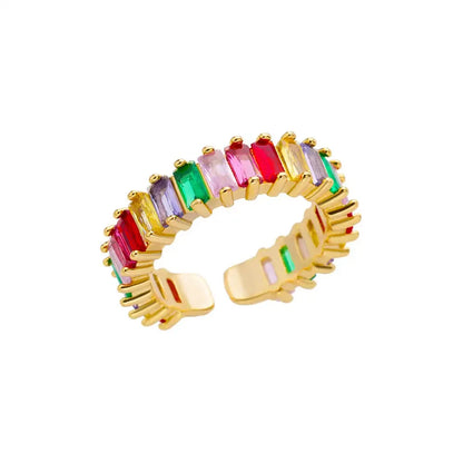 316L Stainless Steel Rings for Women Gold Color Never Fade Luxury Classic rings wedding couple rings Jewelry - F