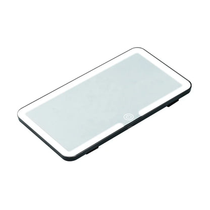 Car Interior Mirrors Sun Visor Plate LED HD Makeup Mirror for Girls Women Rechargeable Fill Light Universal Thin Vanity Mirro