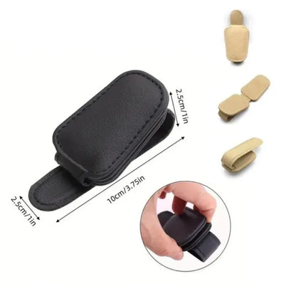 Car Sun Visor Glasses Case Holder Sunglasses Clip Ticket Card Clip Multifunction Portable Clip Auto Interior Accessories