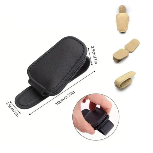 Car Sun Visor Glasses Case Holder Sunglasses Clip Ticket Card Clip Multifunction Portable Clip Auto Interior Accessories