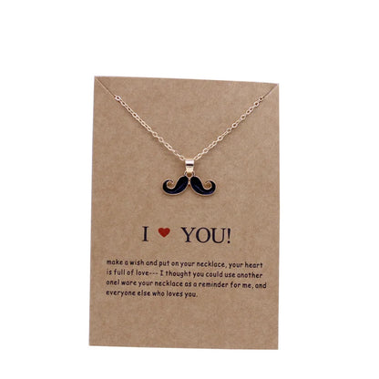 Trending Cute Classic Beard Pendant Necklace For Women Choker Chunky Necklaces Couple Friendship Party Jewelry Accessories Ne