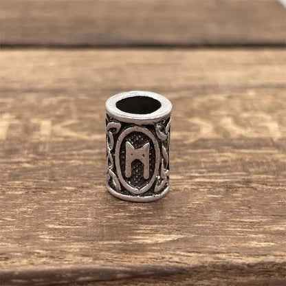 Nostalgia 1pcs Tree Of Life Bead For Hair Beard Braids Norse Runes Viking Symbols Beads For Bracelet Jewelry Making - MANNAZ