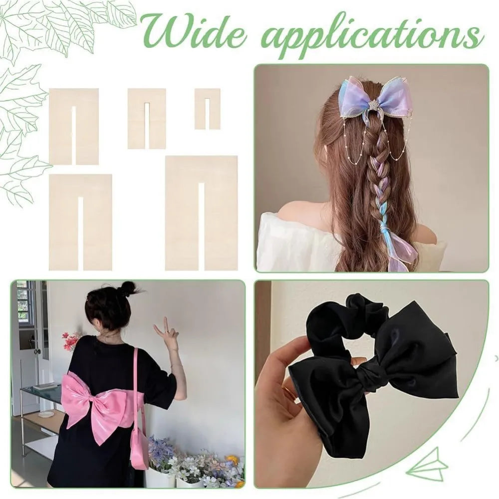 Bow Maker Templates Wood Bow Tie Boards Craft Sewing Tool for Ribbon Bow Making Hair Bows Gift Bows Crafts