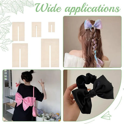 Bow Maker Templates Wood Bow Tie Boards Craft Sewing Tool for Ribbon Bow Making Hair Bows Gift Bows Crafts