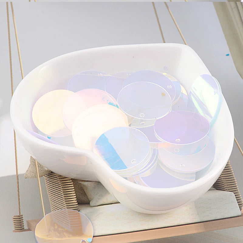 10g/Pack Round Sequin 6mm 8mm 10mm 15mm 20mm 30mm Sewing Sequins For Craft, Jewelry Accessories, Wedding Dress Craft 28 Color