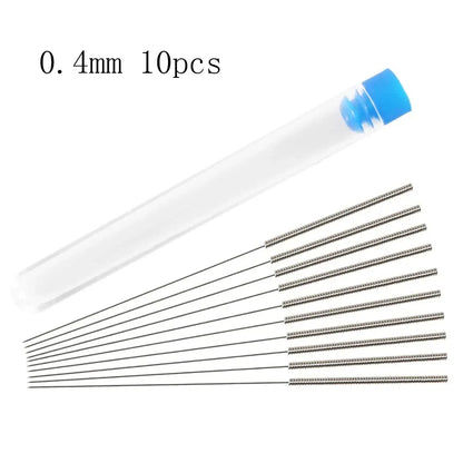 3D Printer Nozzle Cleaning Kit 0.2/0.3/0.4/0.5/0.6/0.8/1.0mm Stainless Steel Nozzle Cleaning Needles 3D Printer Nozzle Cleane