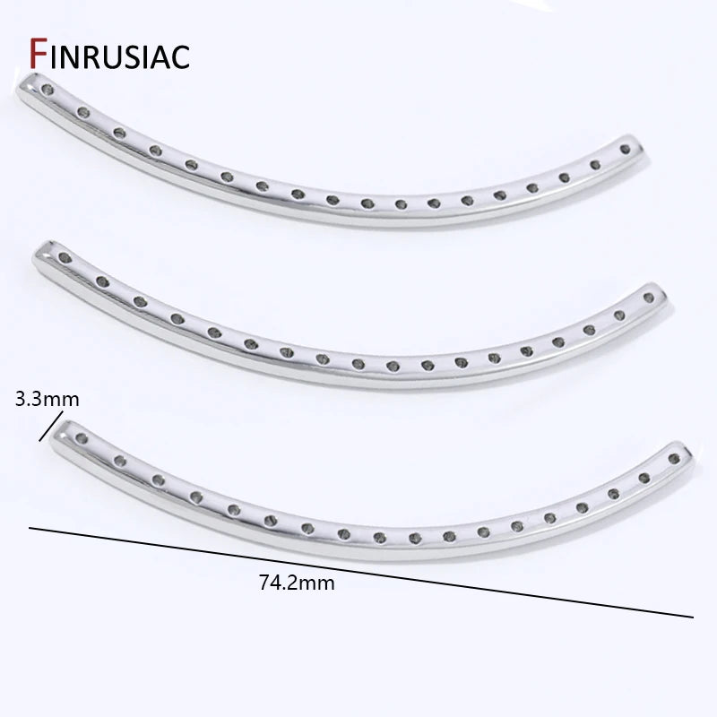 Rhodium Plated Brass Multi Row Strand Connector,Separator Spacer Bars Connector For DIY Jewelry Making Accessories Supplies -