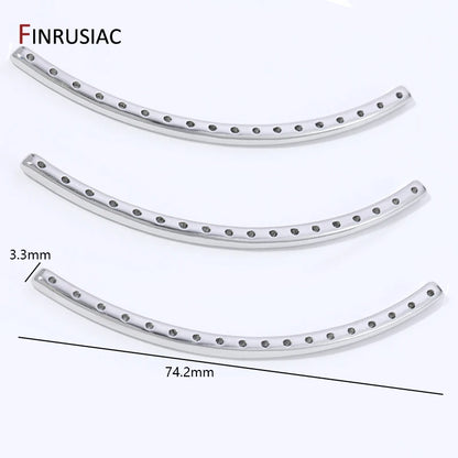 Rhodium Plated Brass Multi Row Strand Connector,Separator Spacer Bars Connector For DIY Jewelry Making Accessories Supplies -