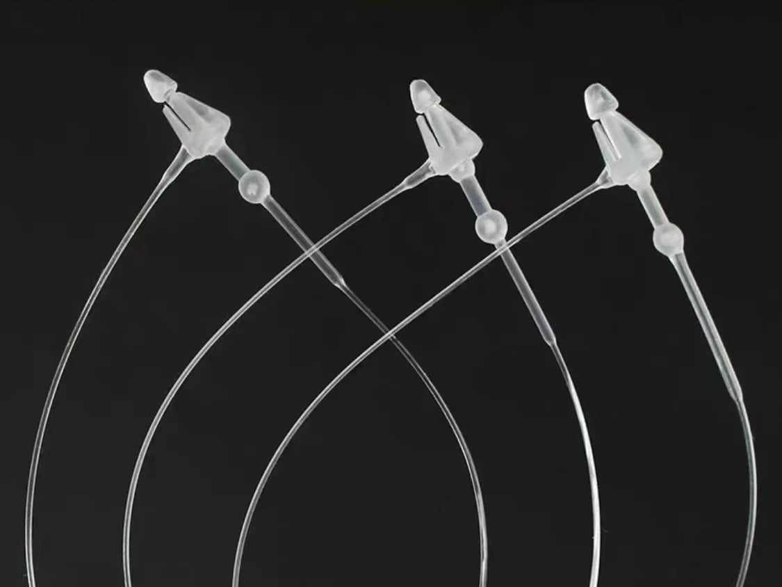 1000PCS 3/5/7/9 Inch Transparent Black Loop Locks Plastic Snap Lock Pins Security Tag Label Tags Fasteners Garments Accessori