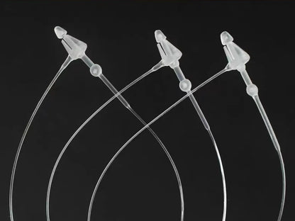 1000PCS 3/5/7/9 Inch Transparent Black Loop Locks Plastic Snap Lock Pins Security Tag Label Tags Fasteners Garments Accessori