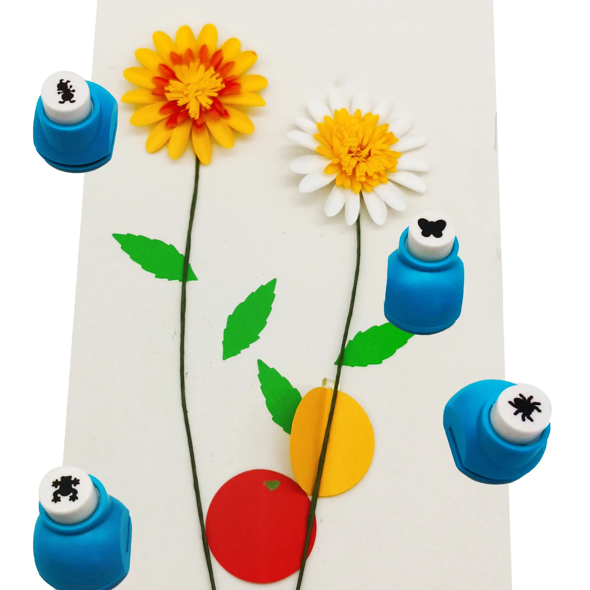 4pcs Mini Craft Punch Set, 4 Kind of Pattern Theme, Amazing Cut-out Shapes for Scrapbooking, Arts & Crafts, DIY Handwork & Mo
