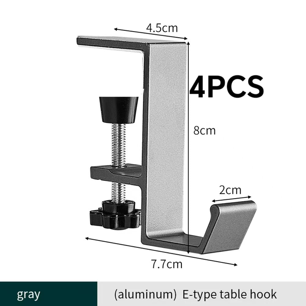 Punch-free Hanging Bag Hook Student Desk Side Hanging Bag Artifact Removable Mobile Handbag Holders Multi-functional Table Ho