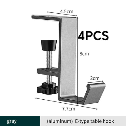 Punch-free Hanging Bag Hook Student Desk Side Hanging Bag Artifact Removable Mobile Handbag Holders Multi-functional Table Ho
