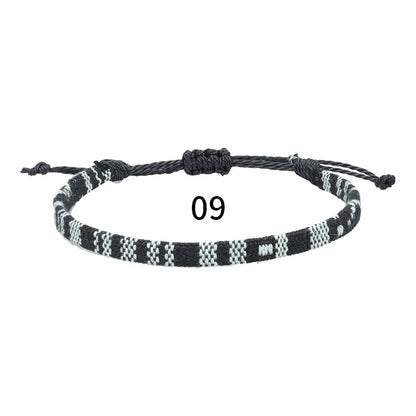 Anklets For Women Woven Fabric Foot Leg Bracelet Men Handmade Rope Braid Knot Beach Barefoot Weave Ethnic Boho Adjustable Cha