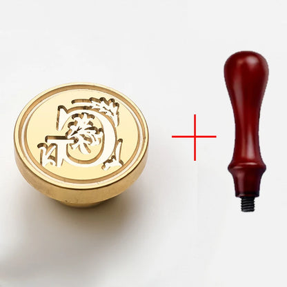 2PCS clear sealing stamp head wax seal craft supplies wax seal stamp and handle stamp scrapbooking supplies craft HCZ0106 - H