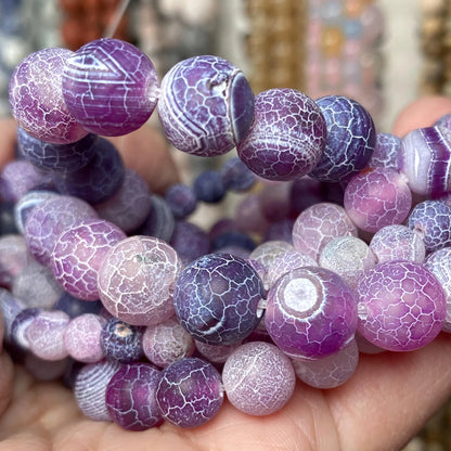 Natural Stone Beads 4 6 8 10mm Tiger Eye Lava Amazonite Turquoises Agates Jaspers Beads For Jewelry Making DIY Bracelet Neckl