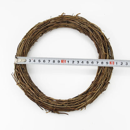 DIY Merry Christmas Decorations For Home Natural Rattan Wreath Garland Tree Craft Xmas Decor Accessories Spring Wedding New Y