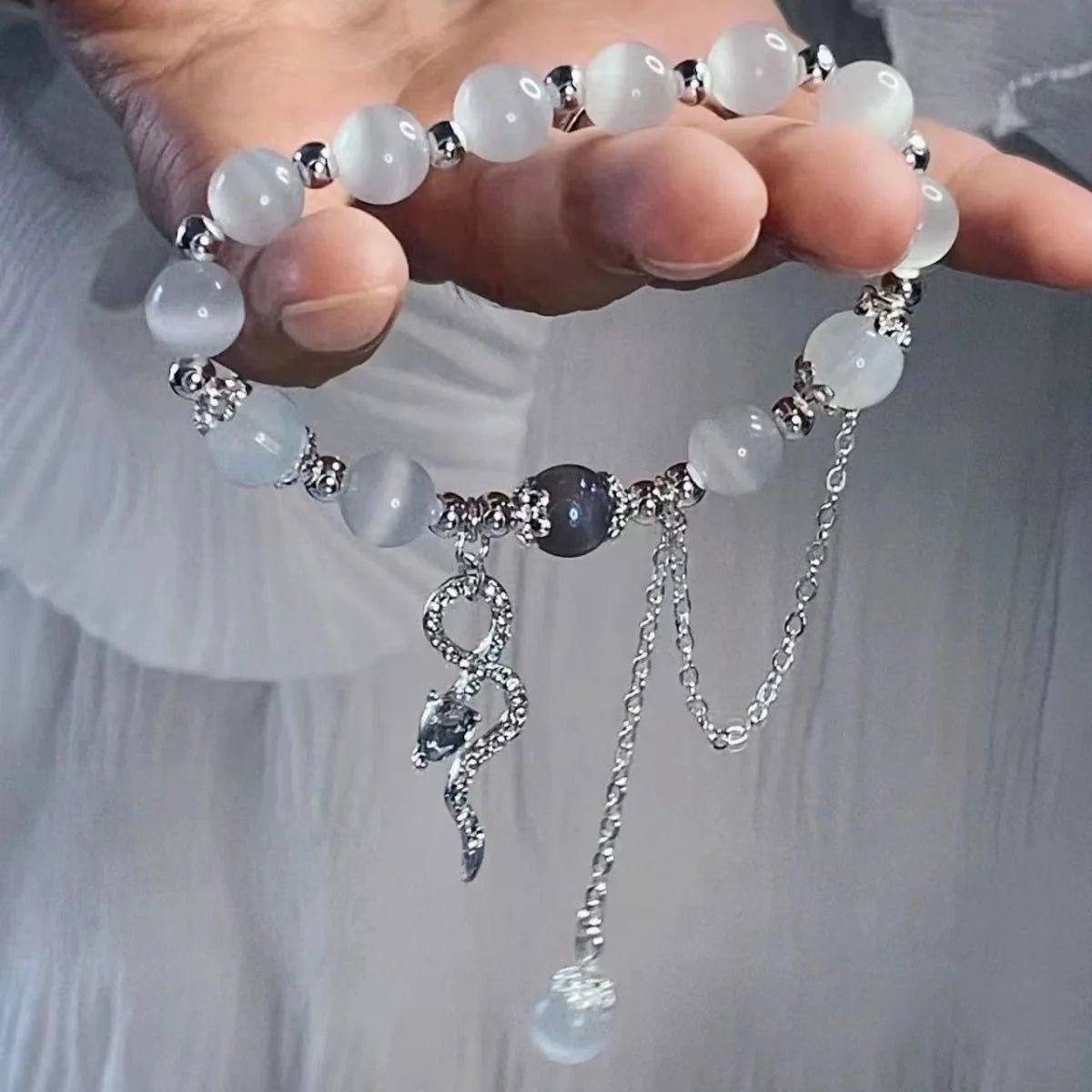 New Simple Beads Crystal Bracelet For Women Girls Korean ins Flower Fox Feather Tassel Bracelets Best Friend Jewelry Gifts 20