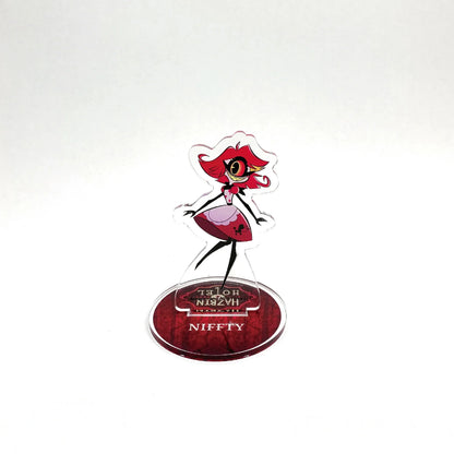 Anime Figurine Hazbin Hotel Acrylic Standee Alastor & Angel Desk Display Figure, Collectible Acrylic Stand, Gift for Fans