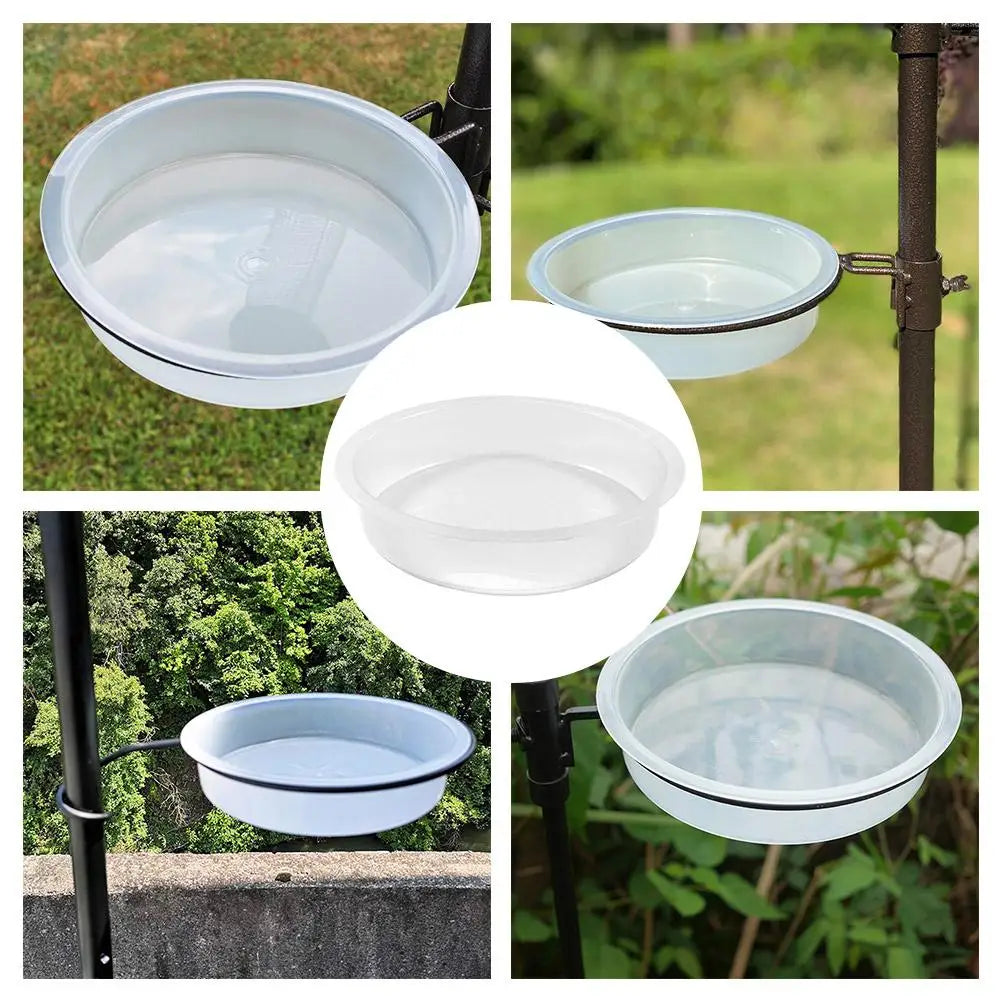 1pcs Bird Feeding Dish Tray Platform Feeder Bird Water Bowl Hanging Bird Bath Outdoor Outside Patio Parrot Tree Garden Courty
