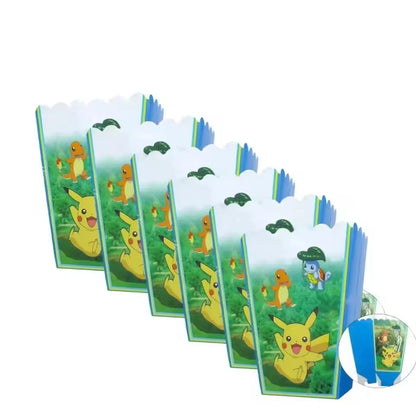 PokeMons Theme Party Favors Slap Bracelets Stickers Balloons Party Gifts Goodie Bag Stuffers Fillers Birthday Party Decoratio