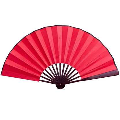 10/13 Inch Folding Fan Hand Silk Cloth DIY Chinese Folding Fan Wooden Bamboo Antiquity Fold Fans DIY Calligraphy Painting Dec
