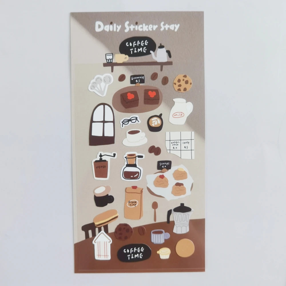 Korean Import Suatelier Baking Bread Cake Desserts Food Stickers Scrapbooking Diy Journal Stationery Sticker Deco School Supp