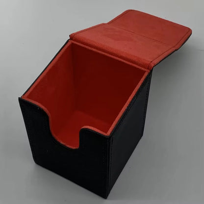 Card Fit For 100+Single Sleeved Cards , Leather Trading Commander Deck Box Compatible With Card Deck,Game Card Box