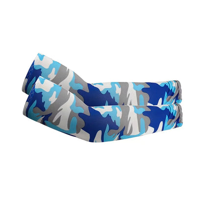 2Pcs Unisex Cooling Arm Sleeves Cover Sports Running UV Sun Protection Outdoor Men Fishing Cycling Quick Dry Arm Warmer - 1Pa