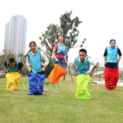 Sack Race Bags for Kids Colorful Oxford Cloth Jumping Sacks Outdoor Group Relay Game for Kindergarten Sports Day Family Party