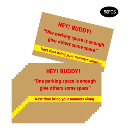 50Pcs Bad Parking Cards Funny Cardboard Parking Violation Cards Joke and Funny Card with Multi Violation Reasons Humorous - 4