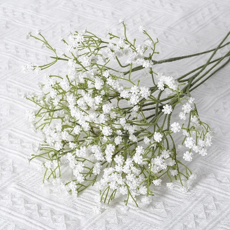 Artificial Plastics Gypsophila Flower Outdoor Garden Party Courtyard Home Vases Table Wedding Bridal Bouquet DIY Gifts Access