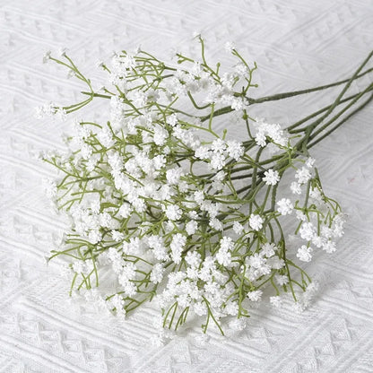 Artificial Plastics Gypsophila Flower Outdoor Garden Party Courtyard Home Vases Table Wedding Bridal Bouquet DIY Gifts Access