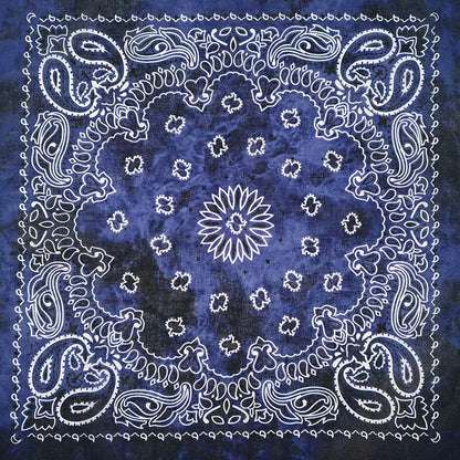 New Fashion Hip Hop 100% Cotton Bandana Square Scarf 55cm*55cm Black Red Paisley Headband Printed For Women/Men/Boys/Girls - 
