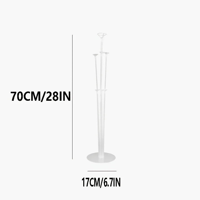 1 set of 70cm 7 head table floating party decoration essential tabletop central decoration balloon rack