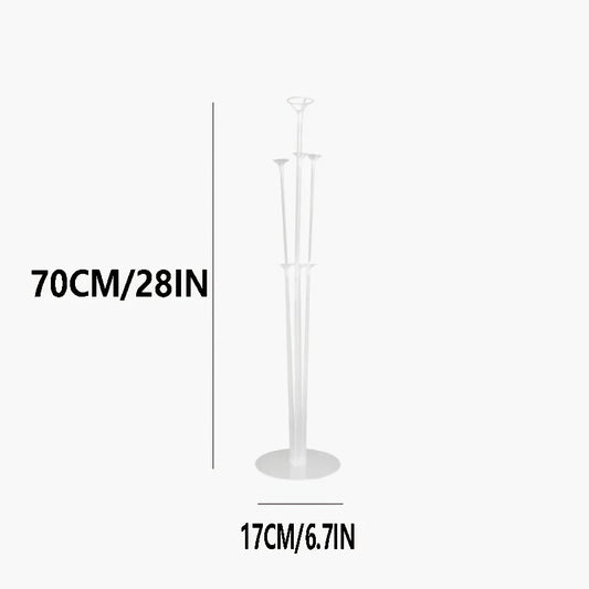 1 set of 70cm 7 head table floating party decoration essential tabletop central decoration balloon rack