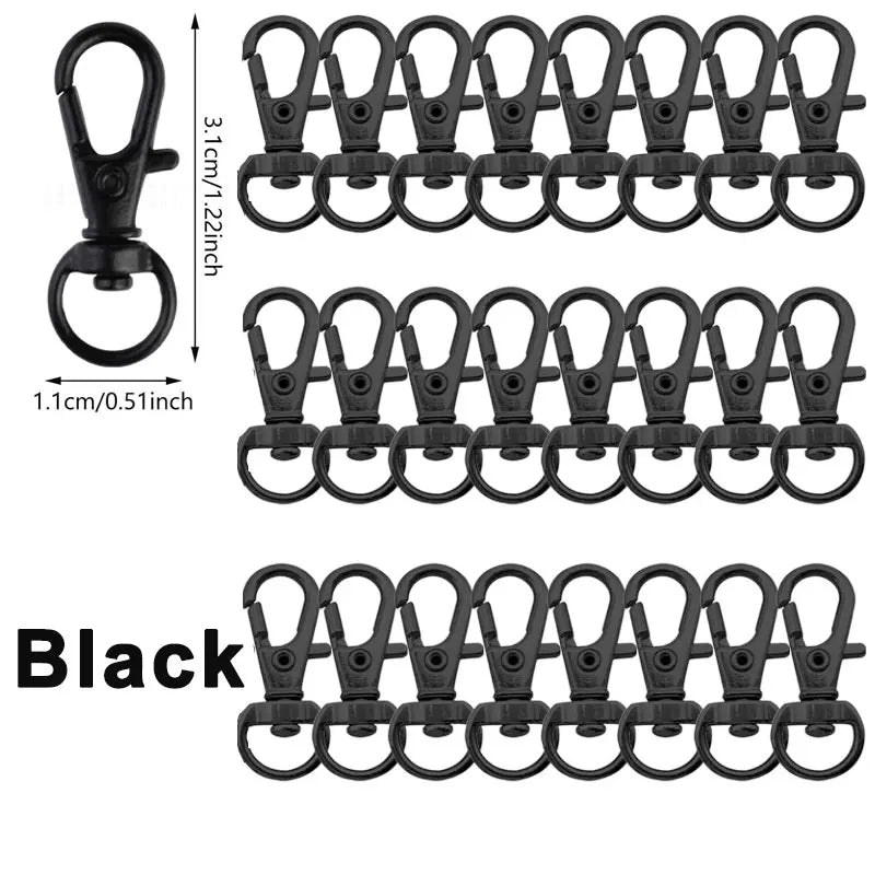 5/10/20PCS Swivel Clasps Lanyard Snap Hooks Key Chain Clip Hook Metal Lobster Claw Clasp for Keychain Sewing Jewelry DIY Craf