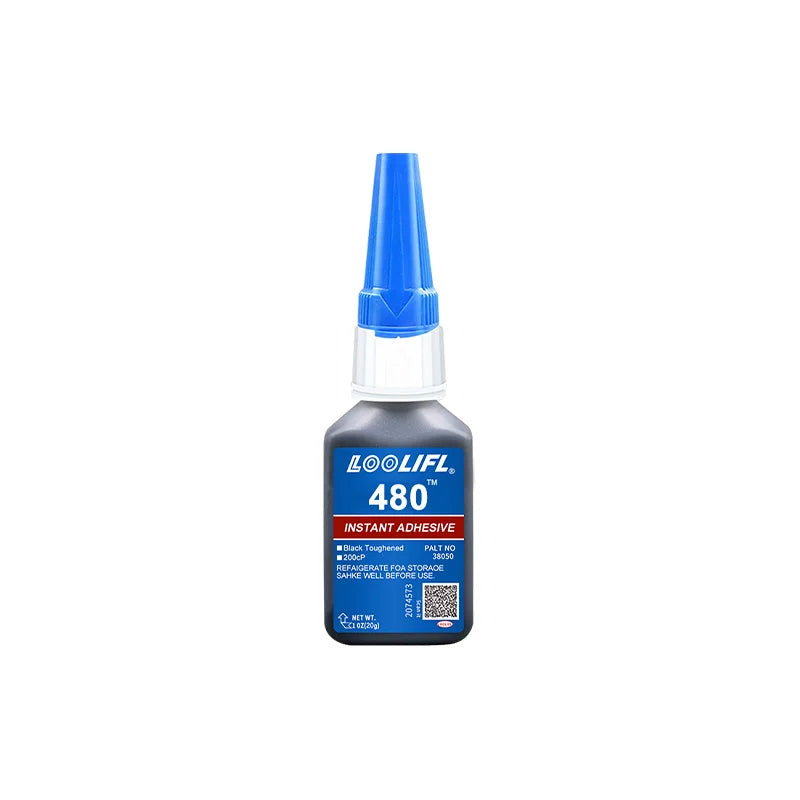 480 Black Rubber Glue Super Strong Adhesive for 10 Seconds, Used for Tire Repair, Black Object Repair and 'Black Integration'