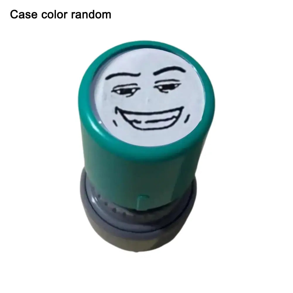 New Prank Trick Engraved Funny Seal Stamp Self-Inking Printing Kids Stamp Creative Novetly Face Memes Seal Clear Stamps