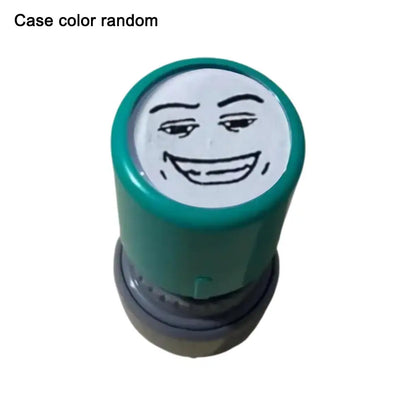 New Prank Trick Engraved Funny Seal Stamp Self-Inking Printing Kids Stamp Creative Novetly Face Memes Seal Clear Stamps