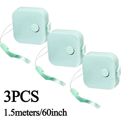 Sewing Tape Measure Dual Sided Retractable Ruler with Push Button Ruler for Weight Loss Medical Body Measurement Tailor Tool 